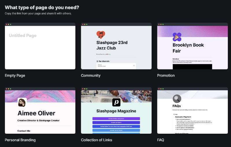 #笔记 #网址 #网站slashpage-类Notion笔记页面构建在slashpage你可以自由的组合编辑页面，支持页面公开，支持导入导出支持Notion数据导入，支持订阅其他账户，用法和Notion基本差不多示例模版：