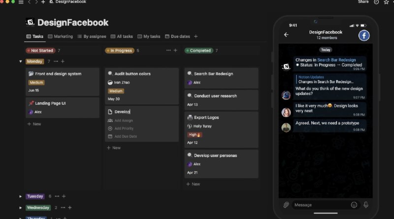 #NOTION #Telegram联动Notion+Telegram高效团队协作一个新产品，很好的发挥了Notion及Telegram各自的特性更简单和便于设置，使用一个TG机器人就能够直接在TG聊天中或通过机器人接收Notion端下项目更新，轻松监控团队的进度