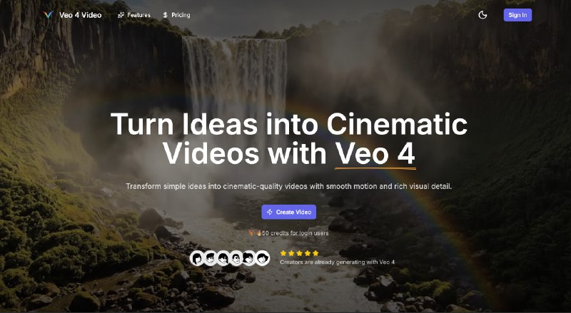 Veo 4 AI Video Generator | Text & Image to Video