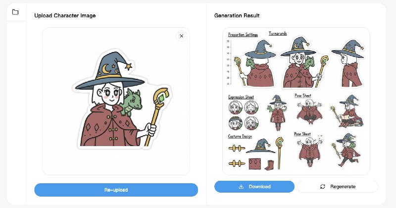 角色生成器 AI 工具 - 免费在线使用