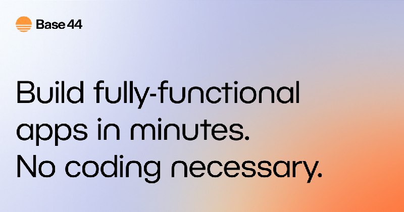 Build Apps with AI in Minutes | Base44