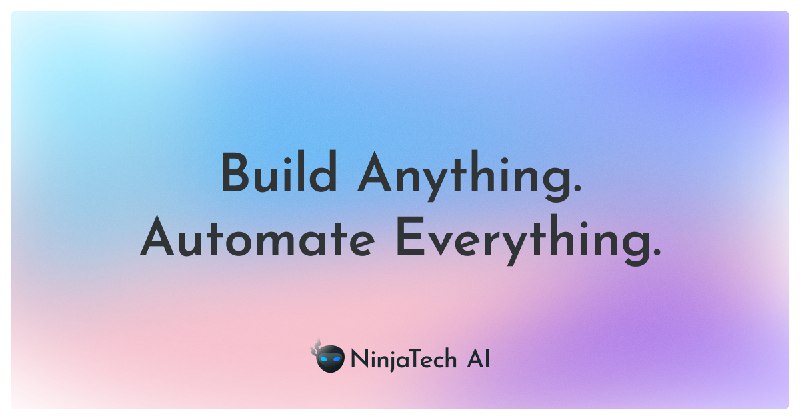 建造任何东西。实现一切自动化。| NinjaTech AI — 自主人工智能工作队伍