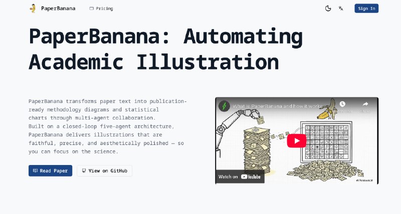 PaperBanana - AI 学术插图自动生成工具