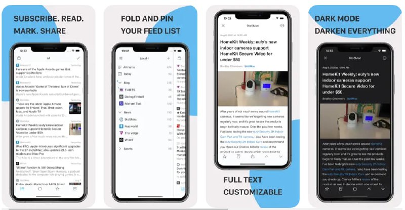 #app #ios #rss品读RSS-支持关联lnoreeder账户的IOS阅读器首先，这款阅读器对于国内用户是非常友好的，因为它在支持关联第三方lnoreeder账户的同时，自带免科学上网环境【你懂的】特色：特定于 Feed（在 Feed 设置中启用）自动从RSS源获取全文并离线阅读、渲染数学方程式（Tex，LaTex，MathML）支持同步服务、按图钉和文件夹管理源、自动标记为滚动阅读、 多个关键字搜索为文章视图提供多种字体，包括源汉衬线（CJK字体）、为整个应用程序提供不同的字体大小内置RSS链接检测器、订阅前预览文章、所有支持的iOS的暗模式、OPML文件导入和导出获取：store：