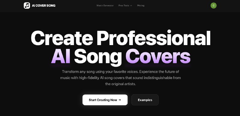 AI Song Cover Generator - Create Professional AI Song Covers