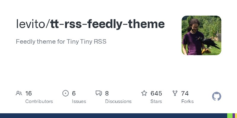 GitHub - levito/tt-rss-feedly-theme: Feedly theme for Tiny Tiny RSS