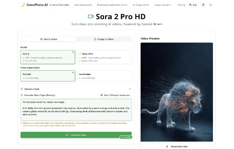 NanoPhoto.AI - AI 让视频和图片编辑变得简单高效