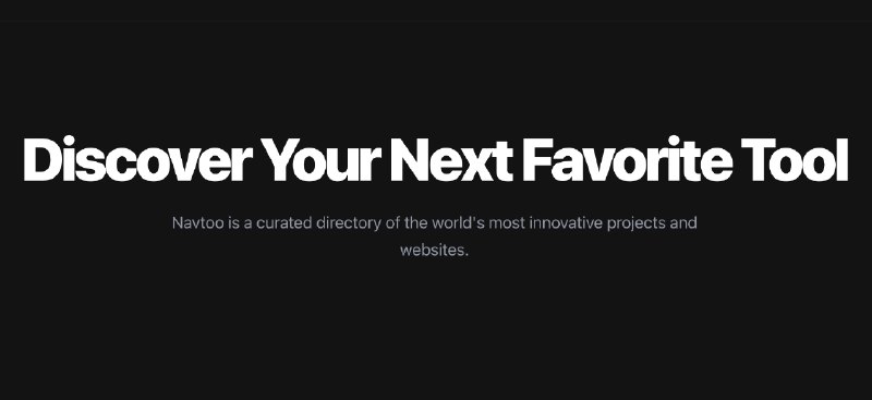 Navtoo - Discover Quality Projects and Tools