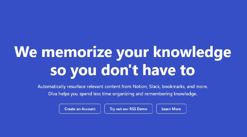 #RSS #Notion #Slack #Bookmarks一种聚合索引服务，可将来自你自己添加的Notion页面、Slack频道、RSS源、浏览器书签进行统一搜索，目前官方免费版支持添加3个资源，并可实时同步官网：